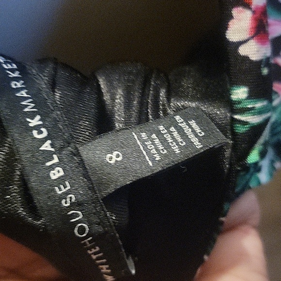 White House Black Market Floral High Low Dress - Picture 7 of 7